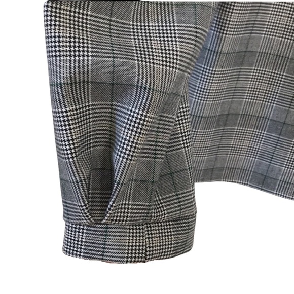 ZARA Checked Wrap Blouse - Picture 5 of 10